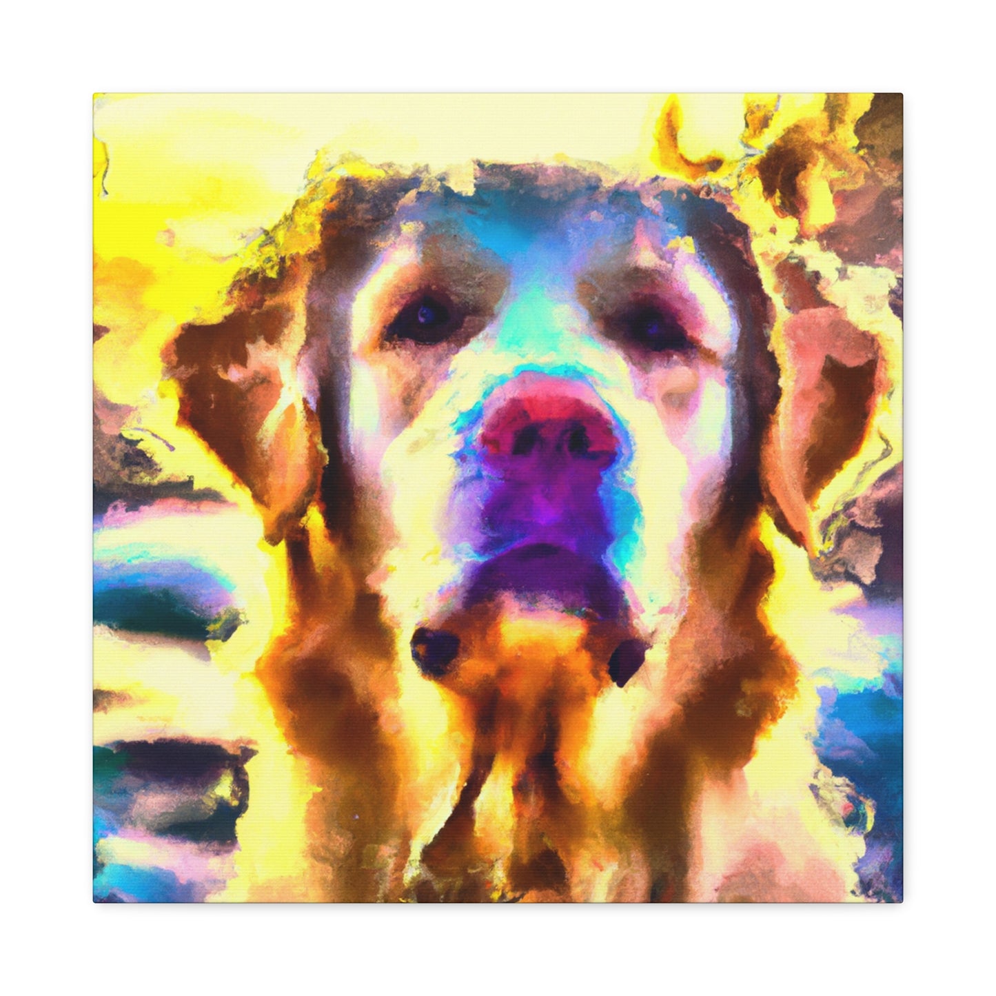 "Retriever's Golden Joy" - Canvas