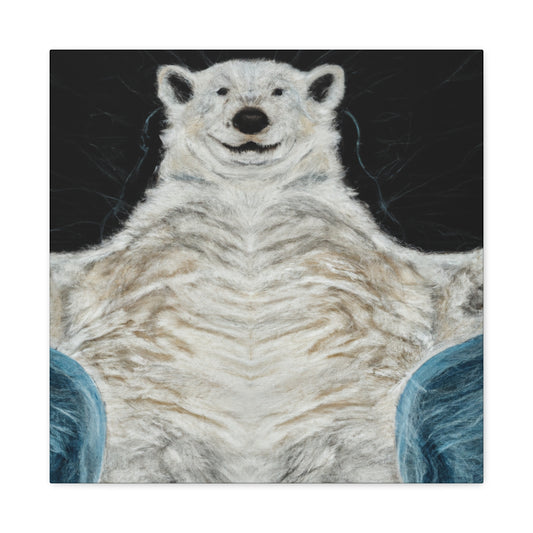 Polar Bear in Rococo - Canvas