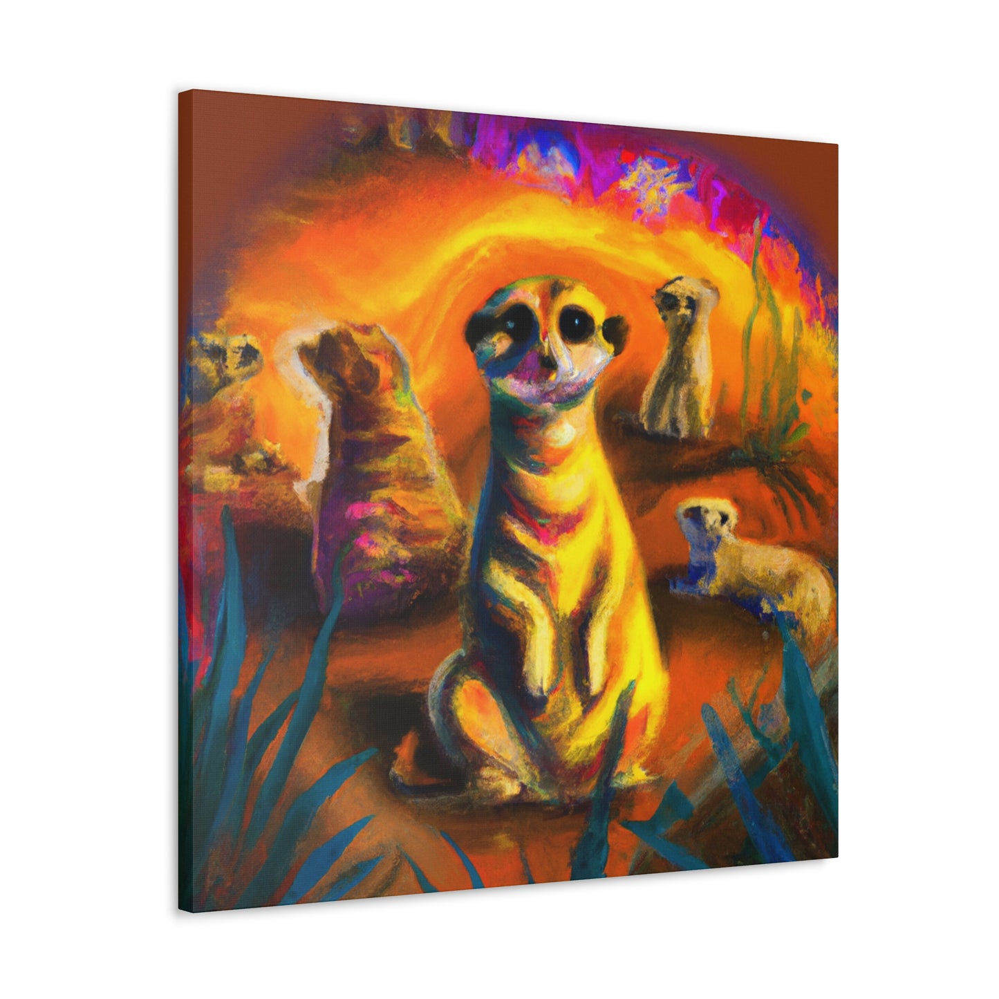 Meerkat Majesty Triumphant - Canvas