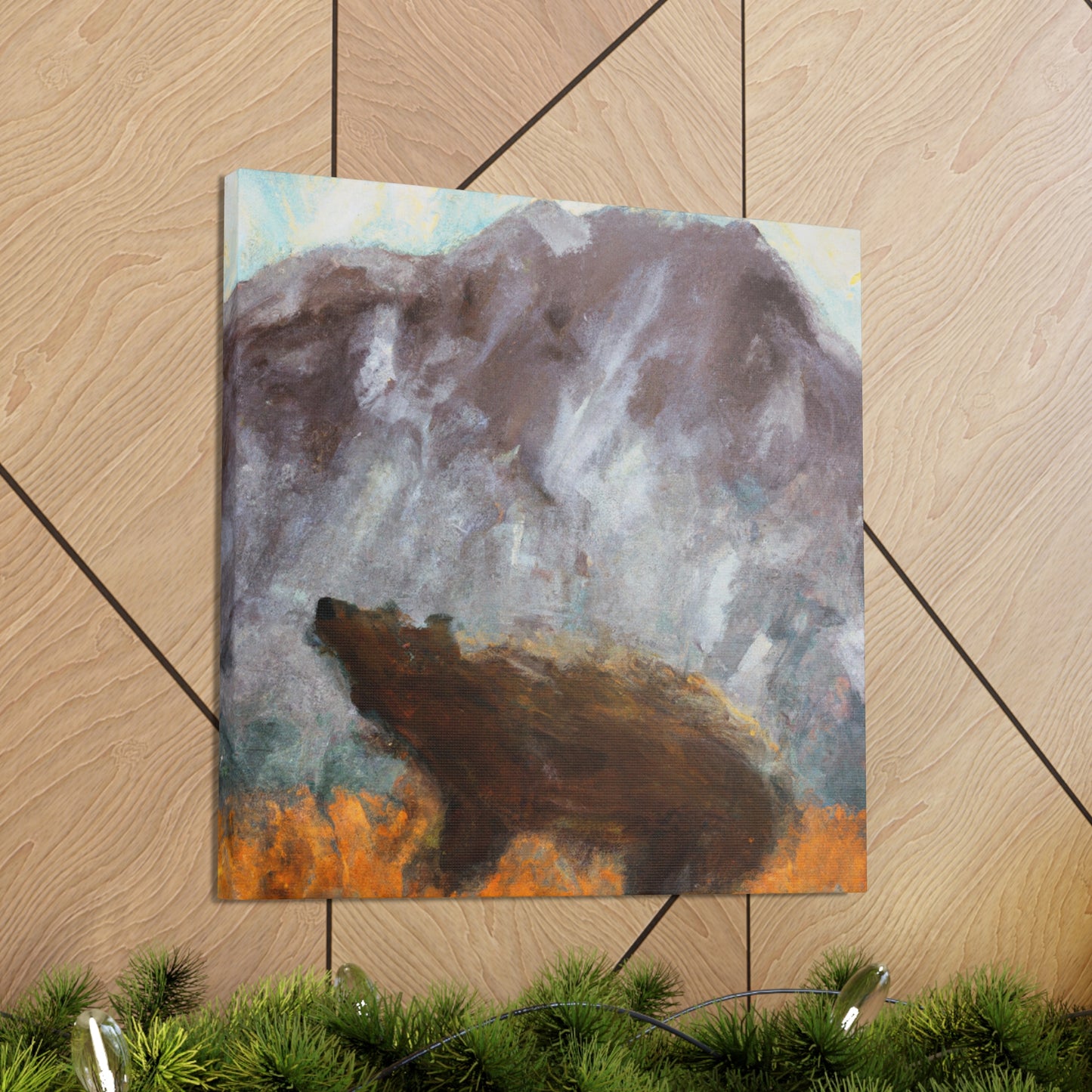 "The Brown Bear Roars" - Canvas