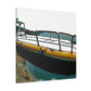 Pontoon Boat Reflection. - Canvas