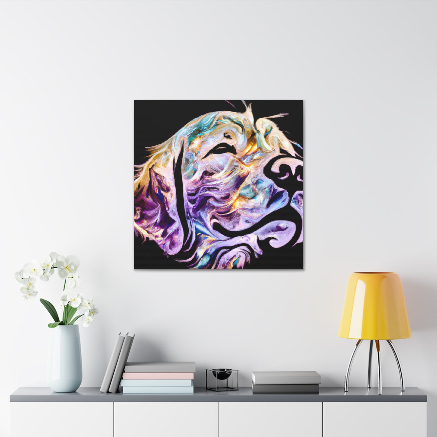 "Golden Retriever Reverie" - Canvas