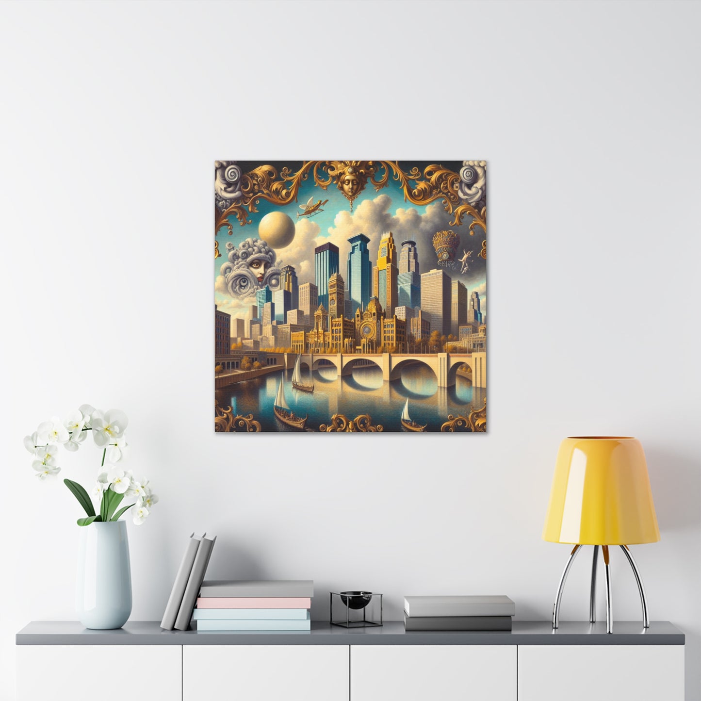 "Enigmatic Minneapolis Dreamscape" - Canvas