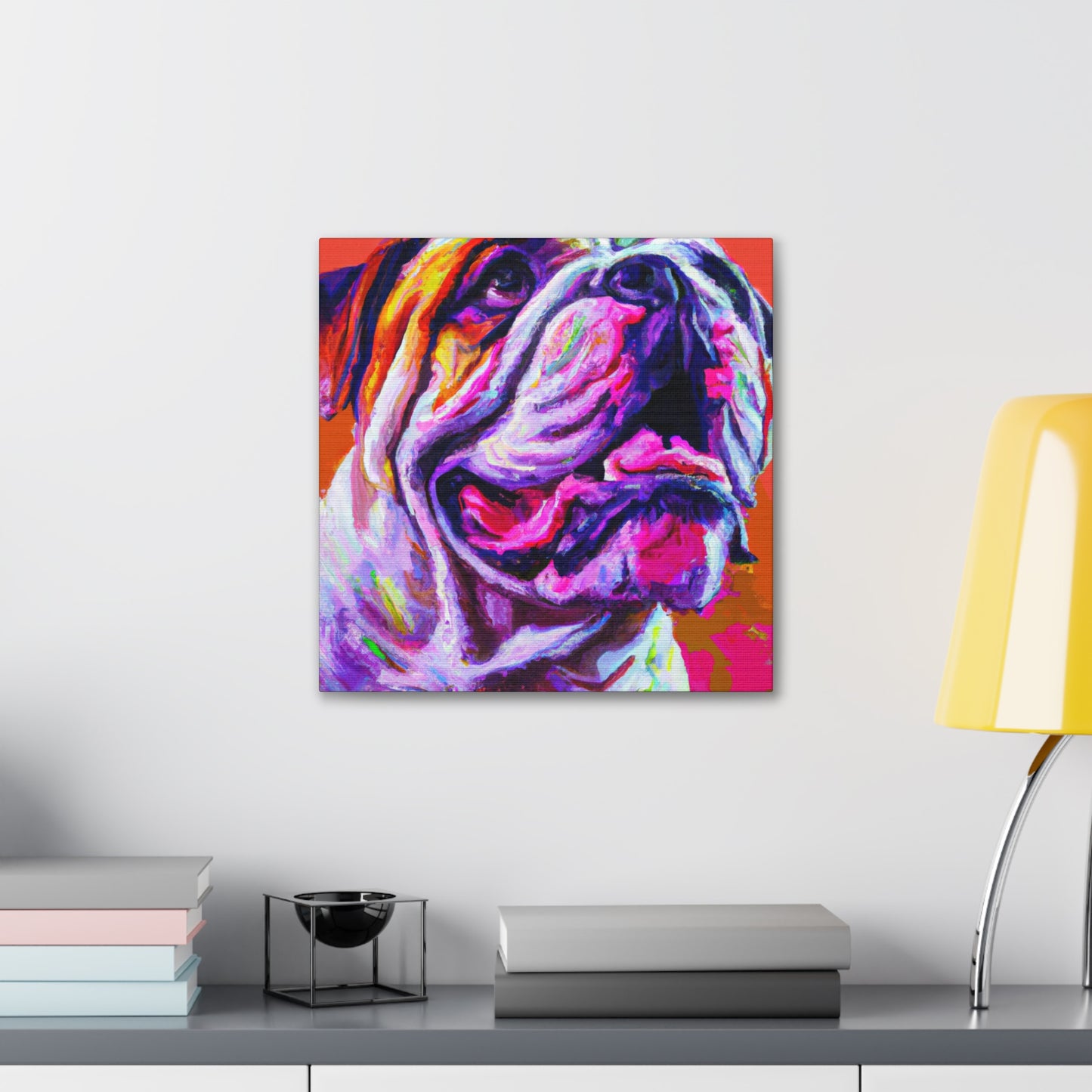 American Bulldog Portrait - Canvas