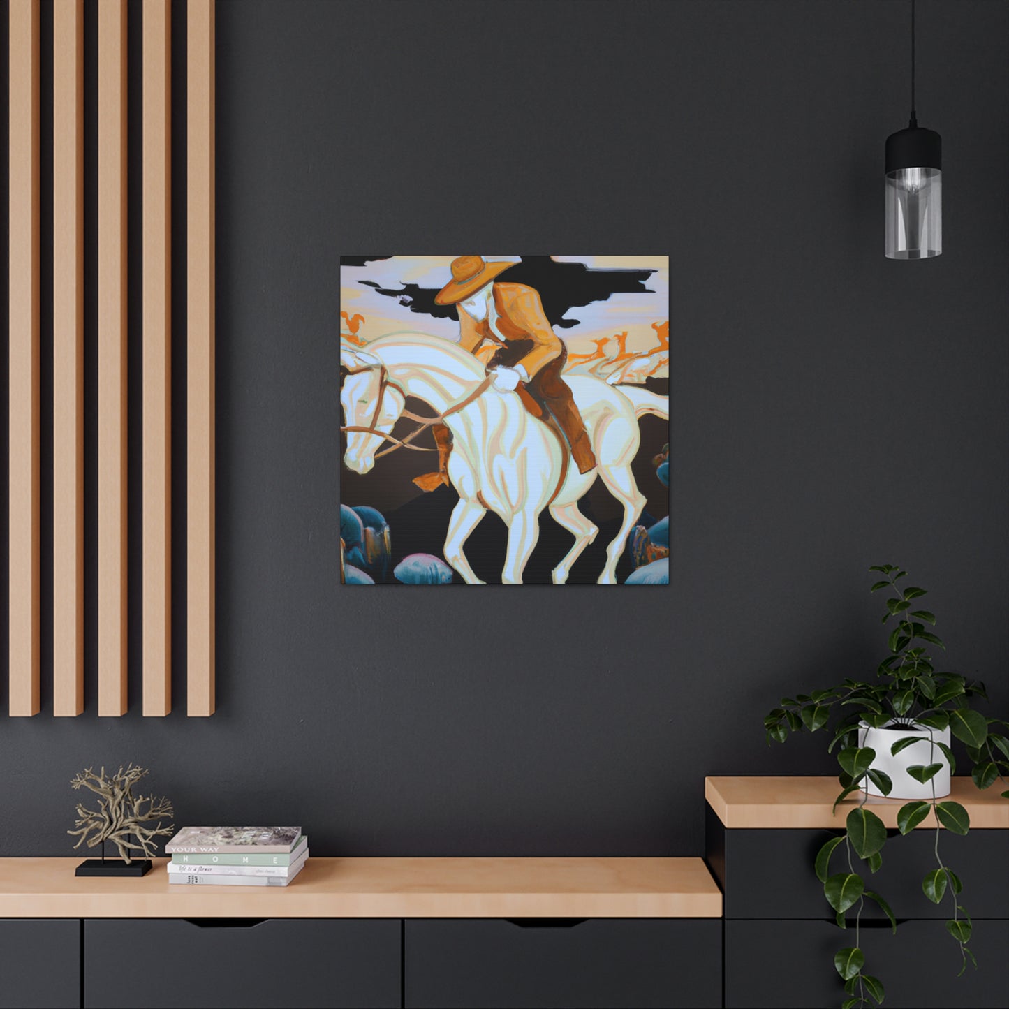 Cowboy Sunrise Ride - Canvas