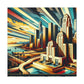 "Urban Dreamscape: 1920s L.A." - Canvas