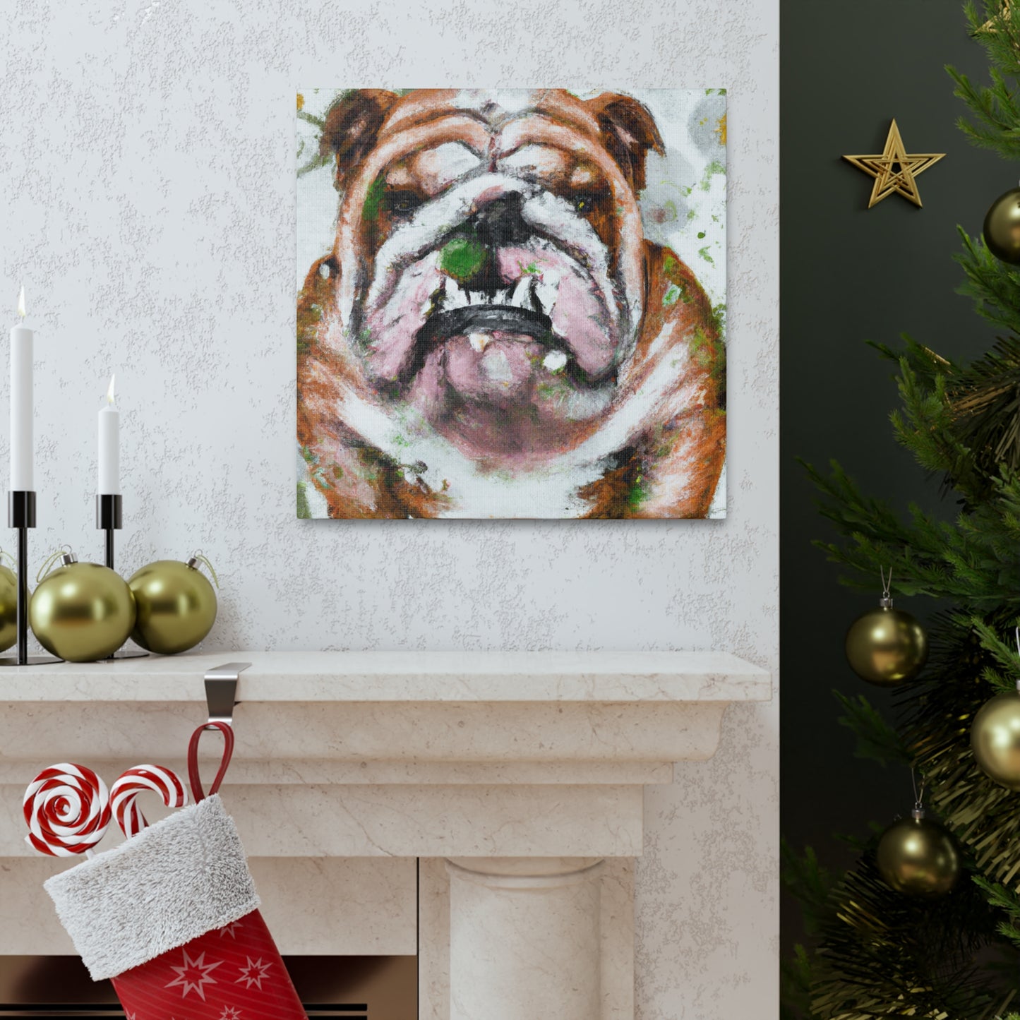 English Bulldog Bliss - Canvas