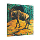 Wildebeests in Motion - Canvas