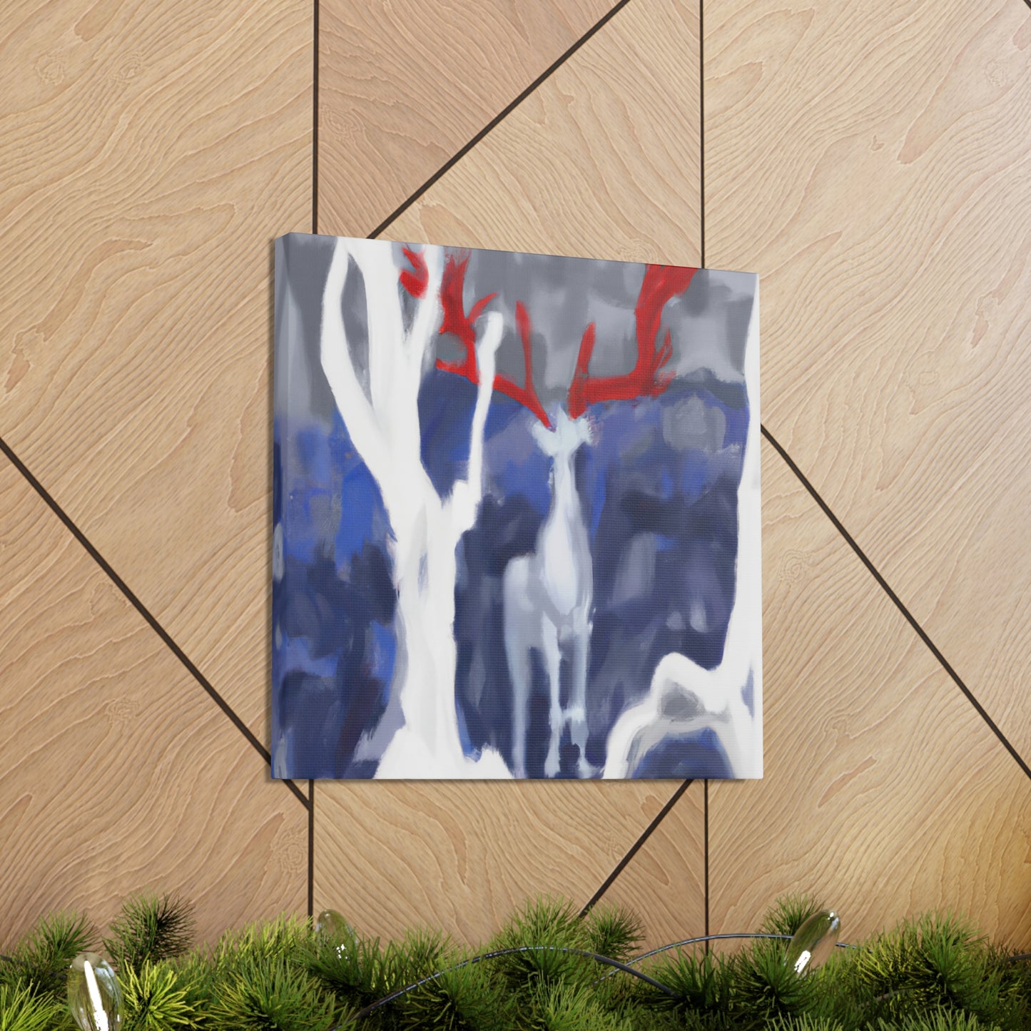 Deer in Abstract Style - Canvas