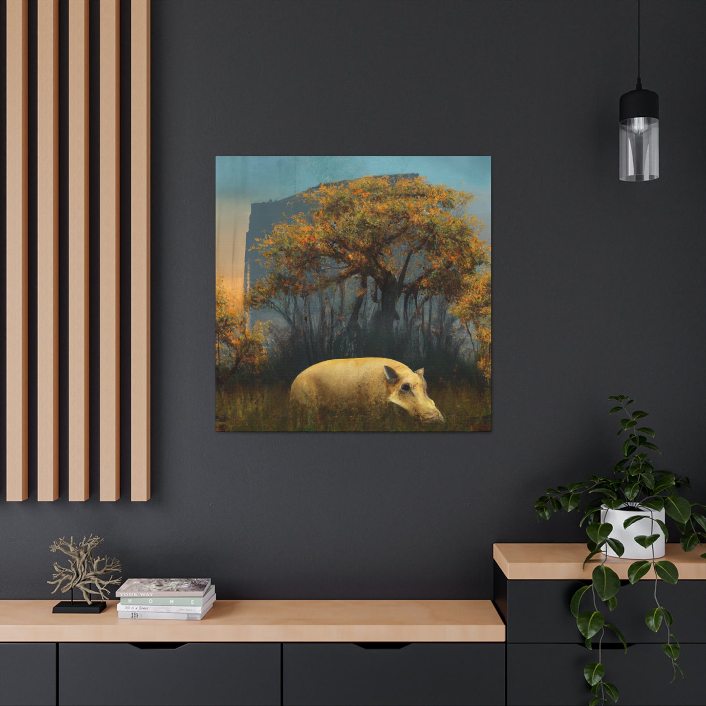 "Warthog in Surrealism" - Canvas