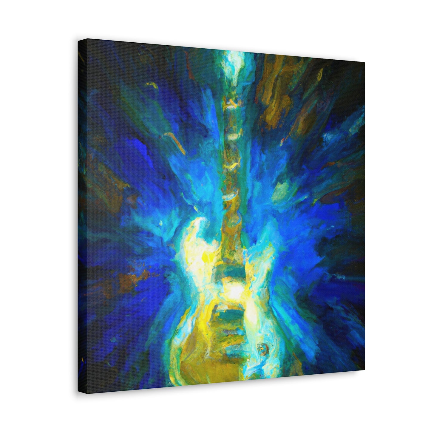 Electric Guitar Impressionism - Canvas