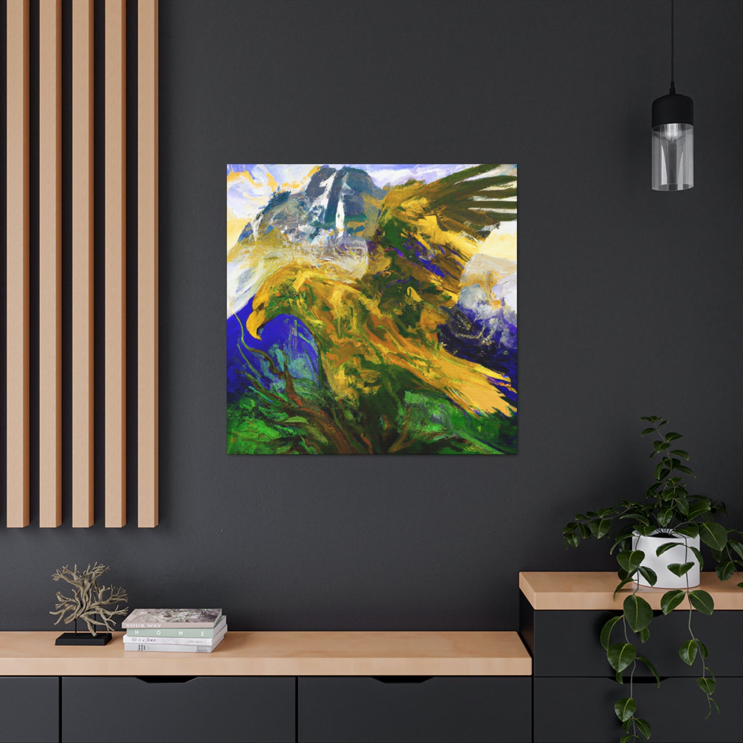 "Golden Eagle Majesty" - Canvas