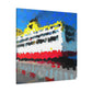 Ferry by Moonlight. - Canvas