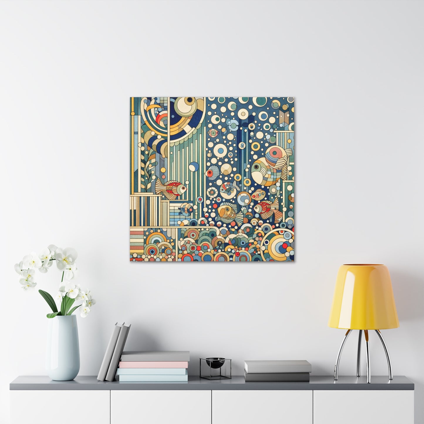 Whimsical Aquatic Serenity - Canvas