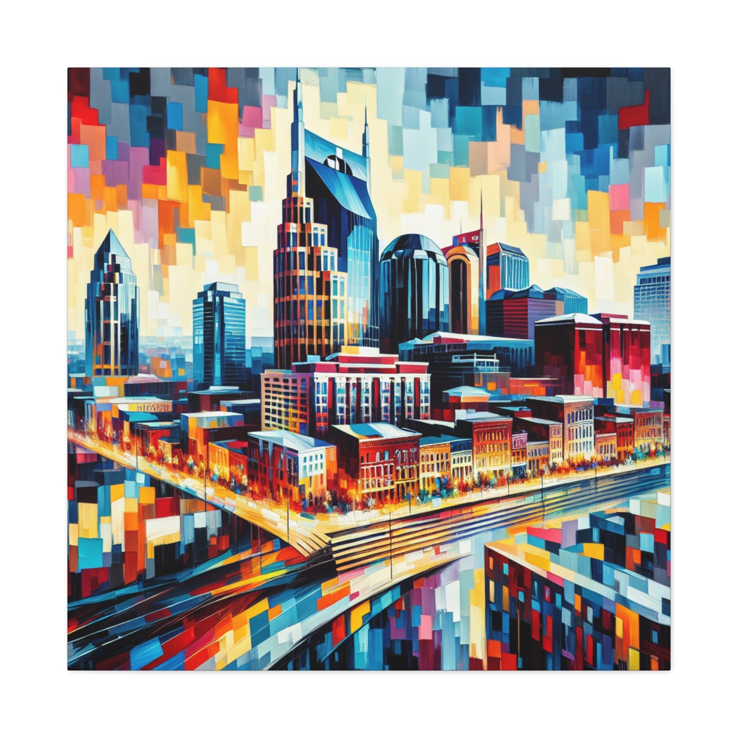 "Vibrant Nashville Melodies" - Canvas