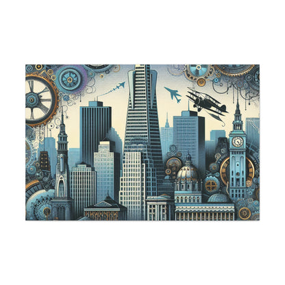 Brass City Skylines - Canvas