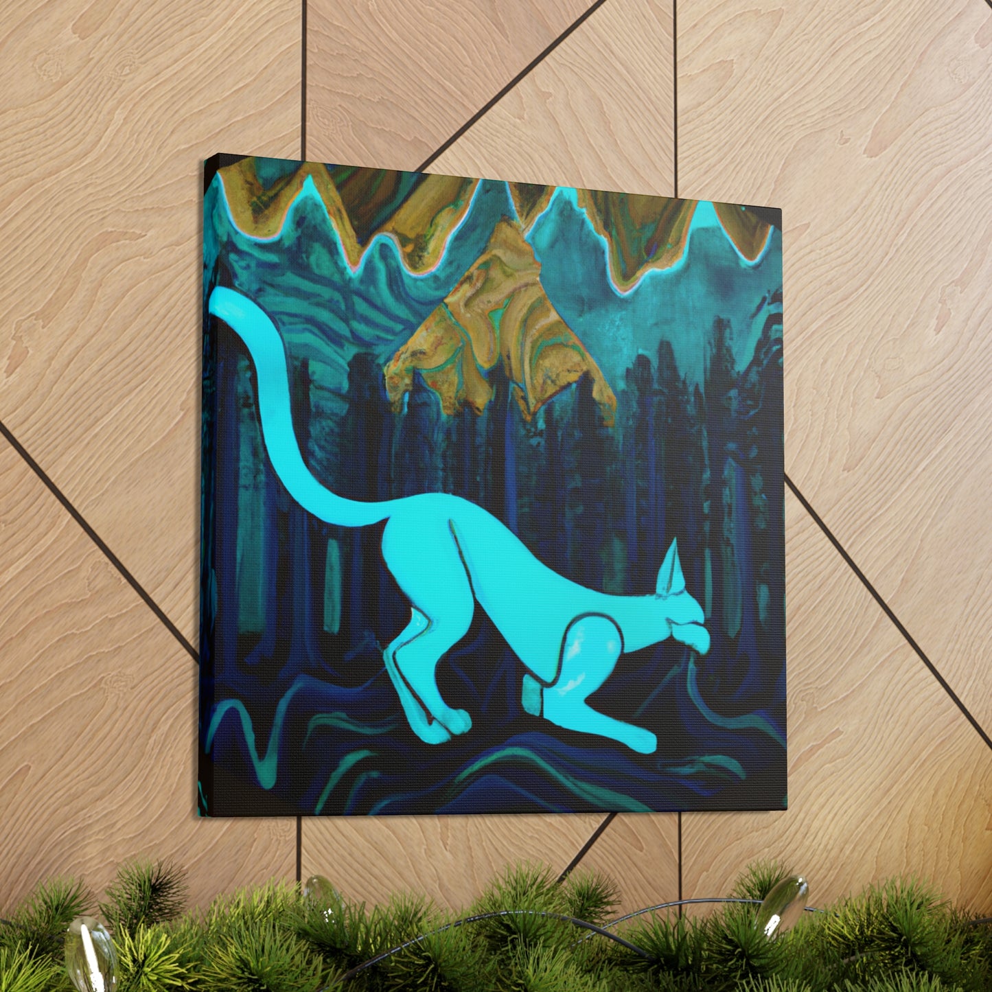 Cougar in Motion Art - Canvas