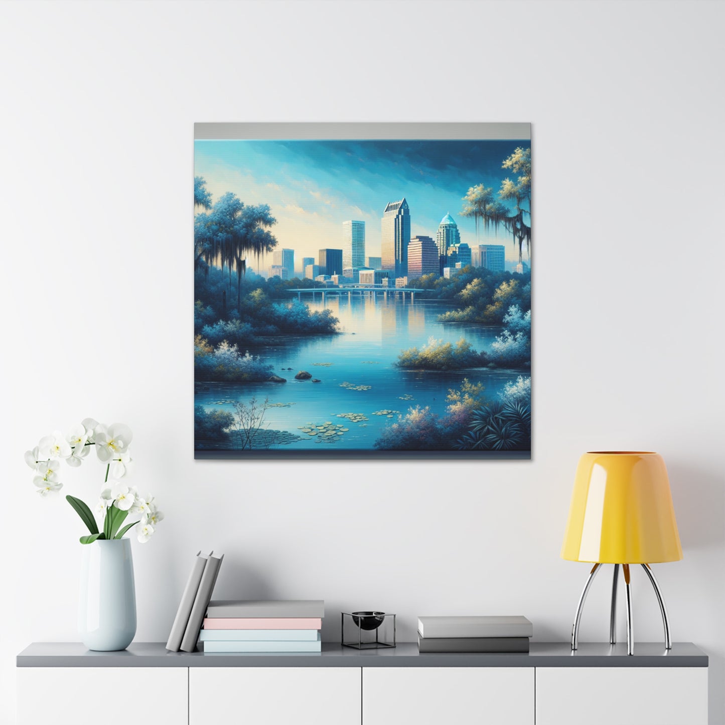 "Vibrant City Life" - Canvas