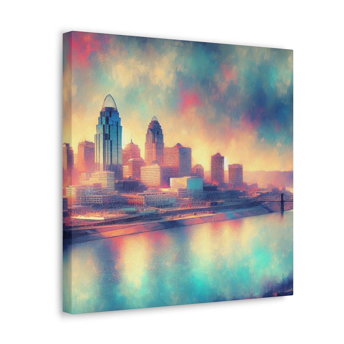 "Vibrant Cincinnati Mornings" - Canvas