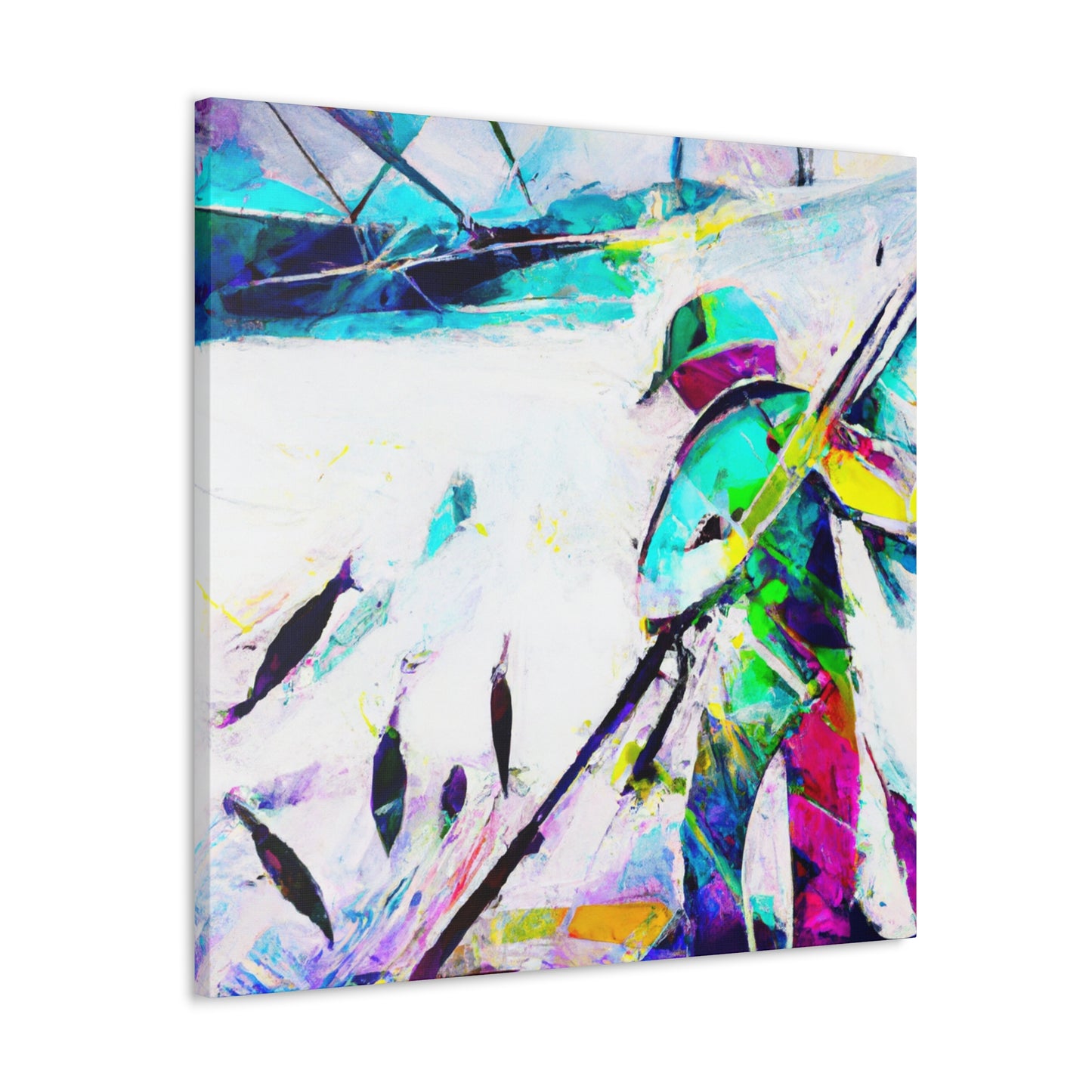 Fishing in Abstraction - Canvas