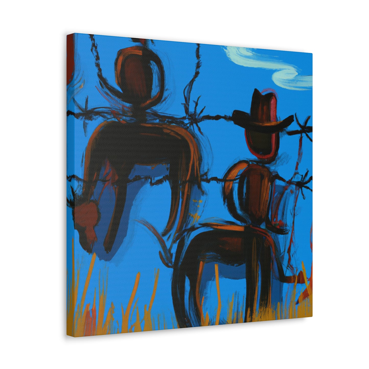 "Barbed Wire Fence Dream" - Canvas