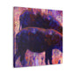 Warthog at Dusk - Canvas