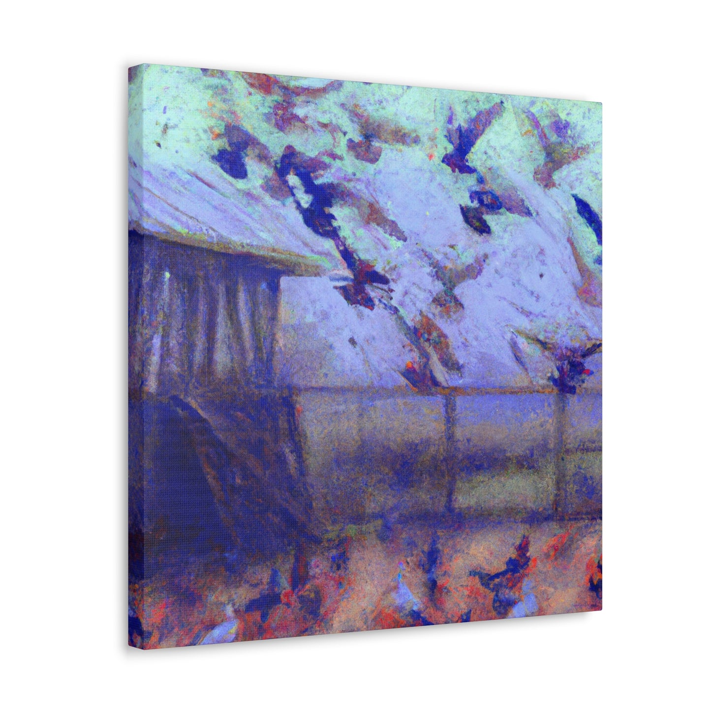 Pigeon in Flighty Hues - Canvas