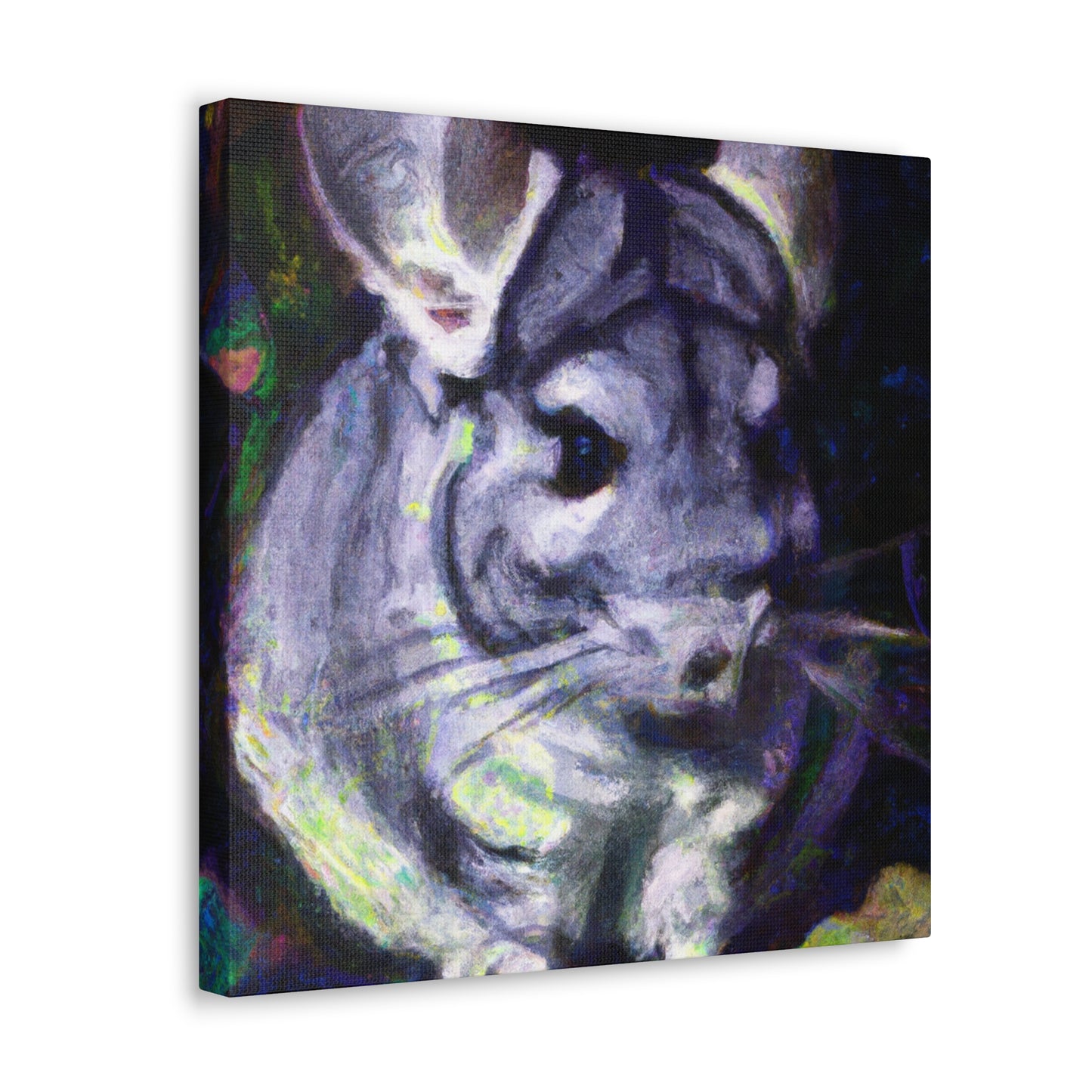 Chinchilla Under Moonlight - Canvas