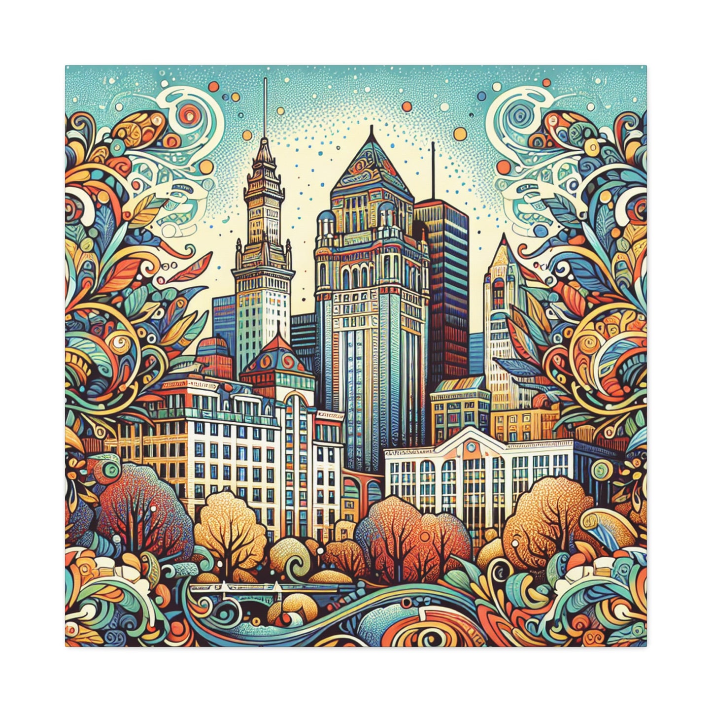 Emerald City Elegance - Canvas