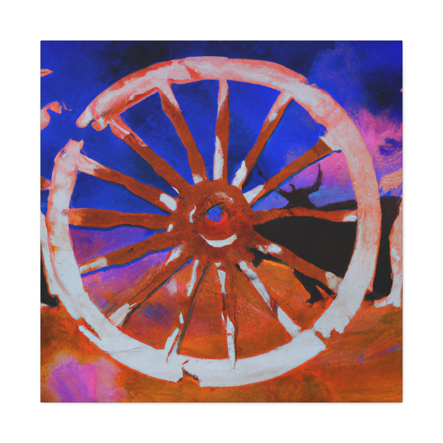 "Wagon Wheel Labyrinth" - Canvas