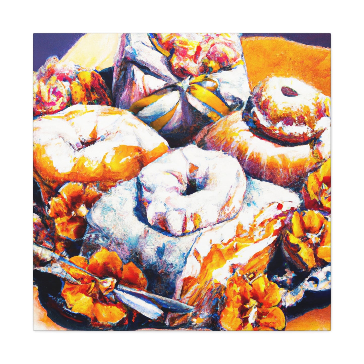 "Sugary Art Noveau Pastries" - Canvas