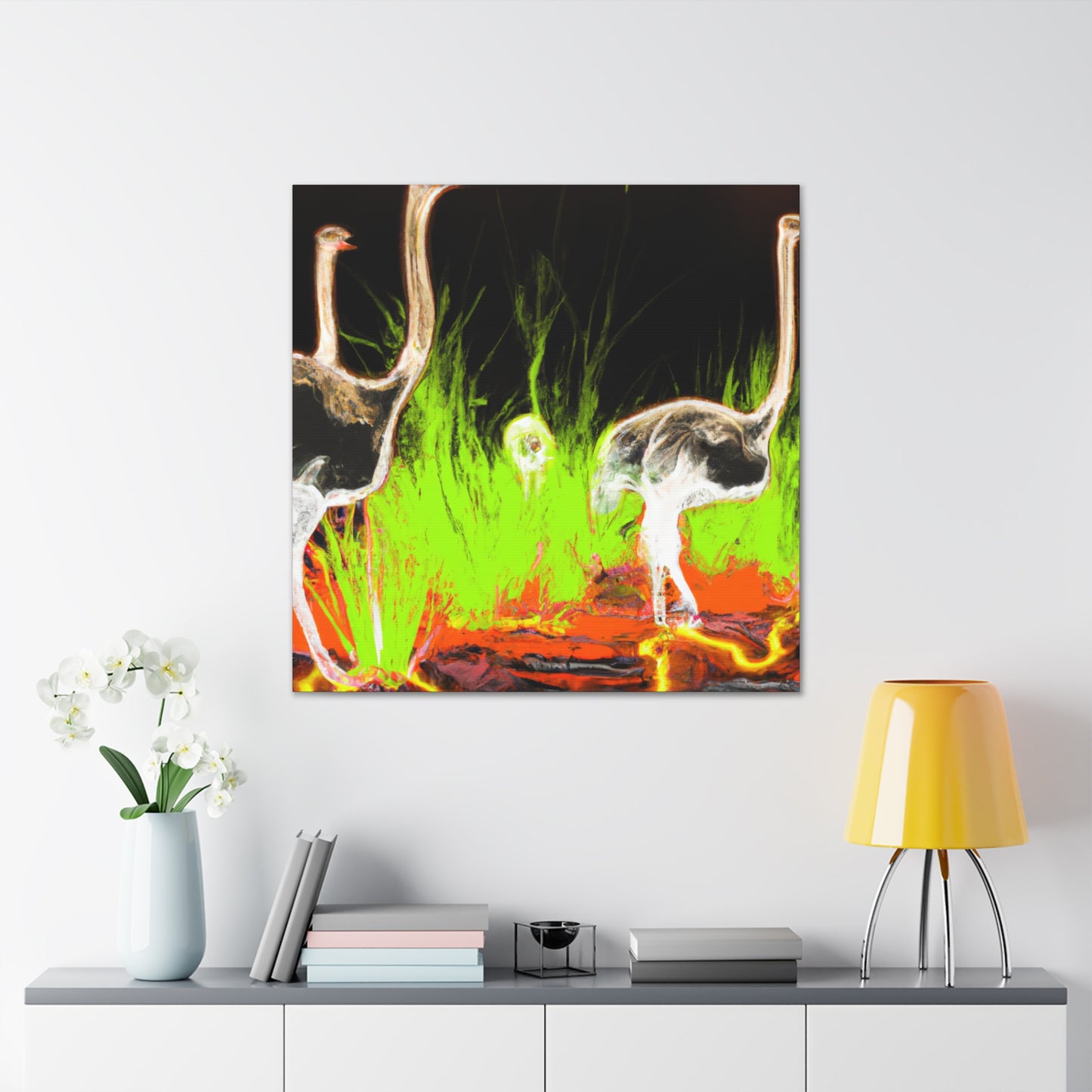 Ostrich Abstraction Masterpiece - Canvas