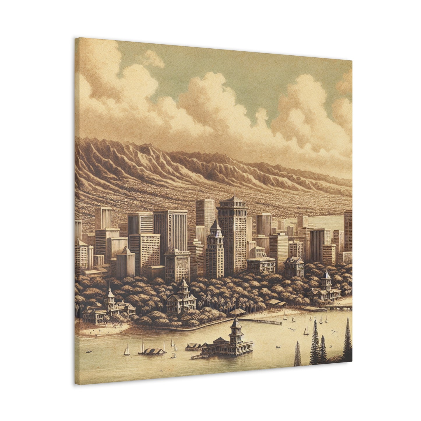 Eternal Honolulu Sunrise - Canvas