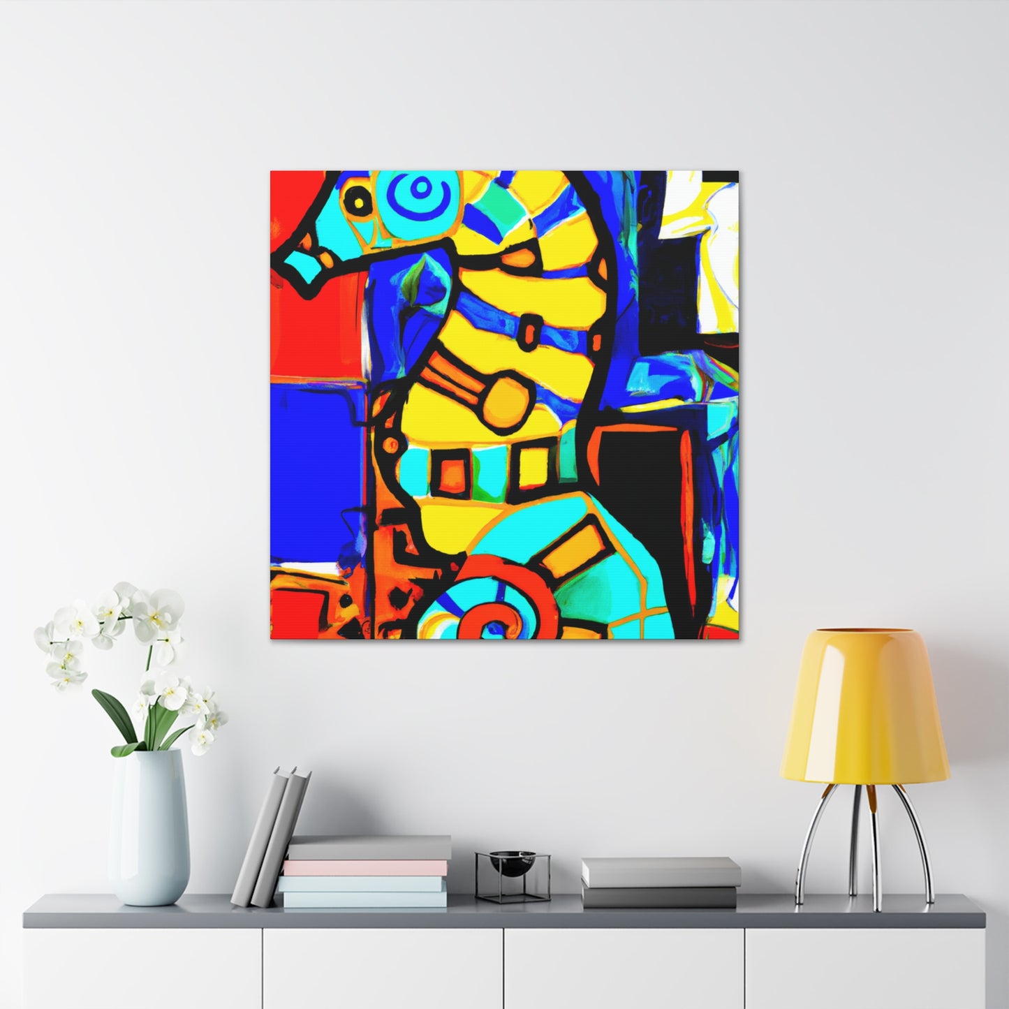 "Seahorse in the Sea" - Canvas