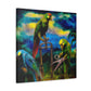 Amazon Parrot Dreams. - Canvas