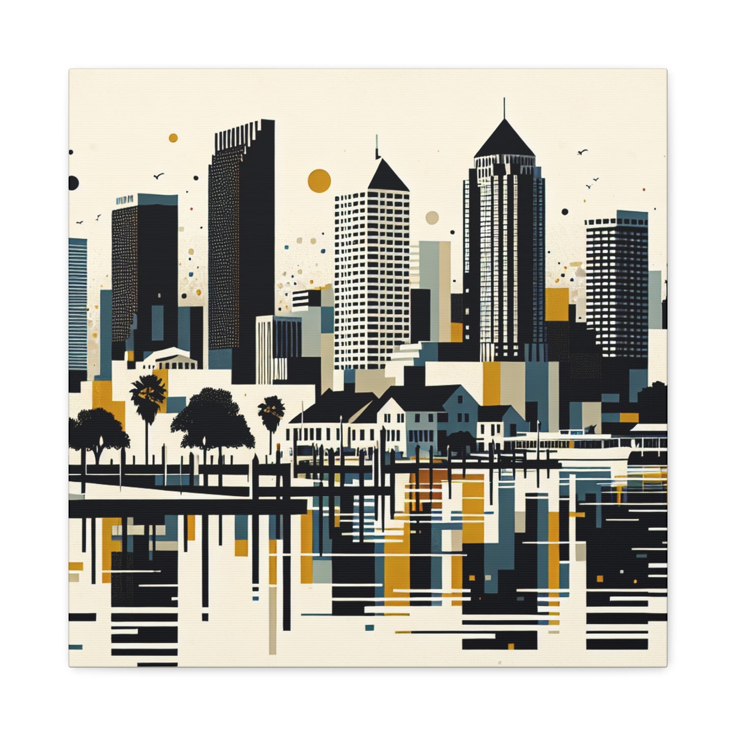 "Serene Tampa Melodies" - Canvas