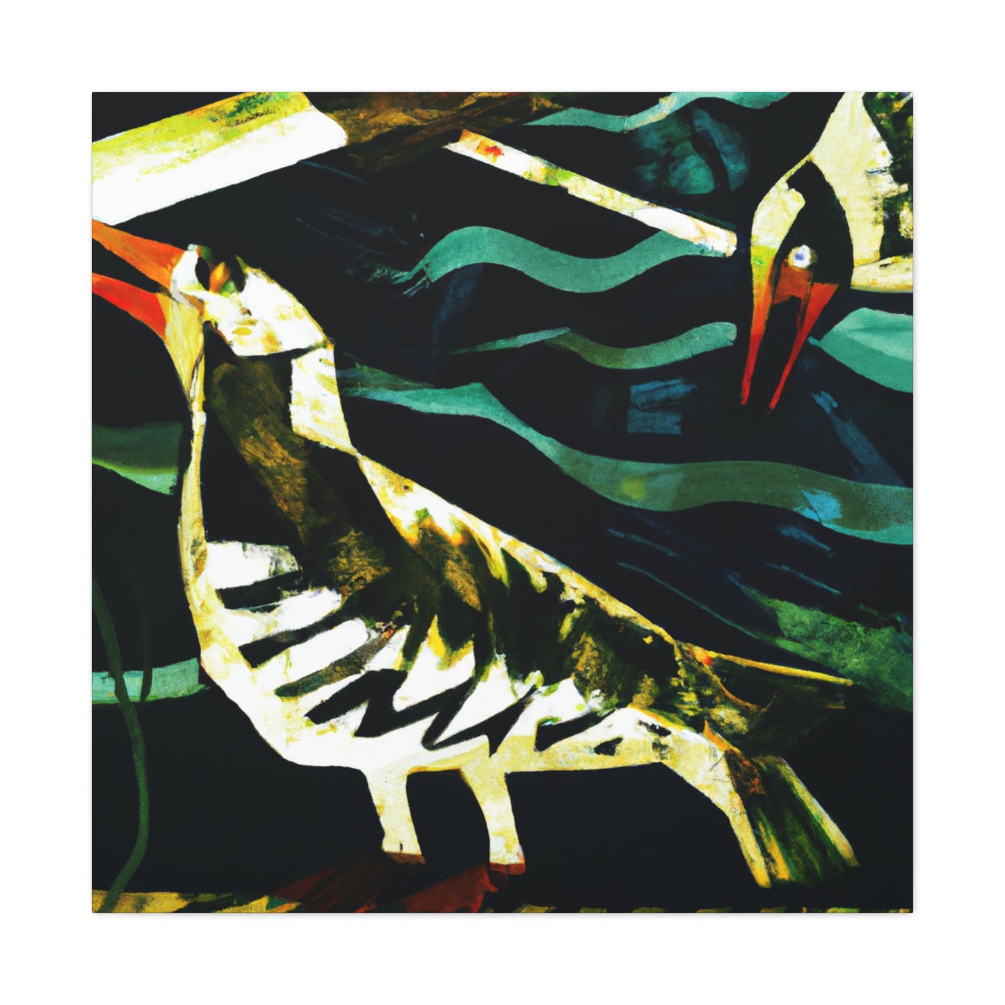 Sea Birds in Flight - Canvas