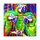 Parrots of the Amazon - Canvas