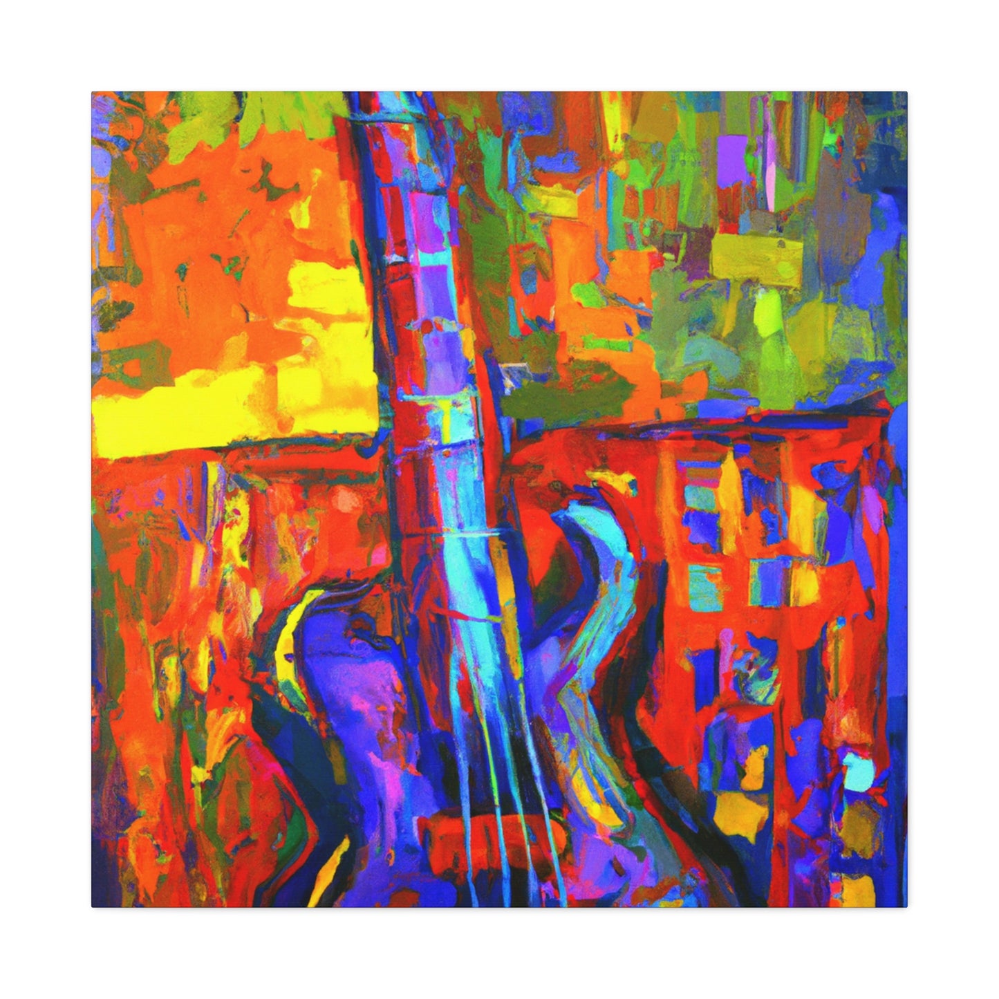 "Bass Guitar Visualized" - Canvas