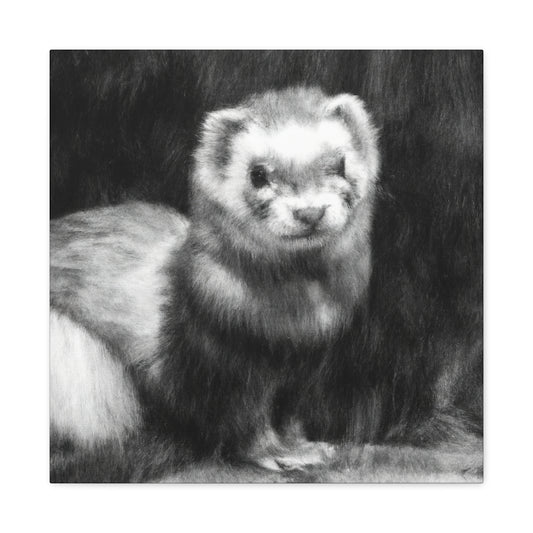 Ferret in Impressionism - Canvas