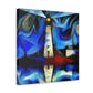 Lighthouse at Nightfall - Canvas