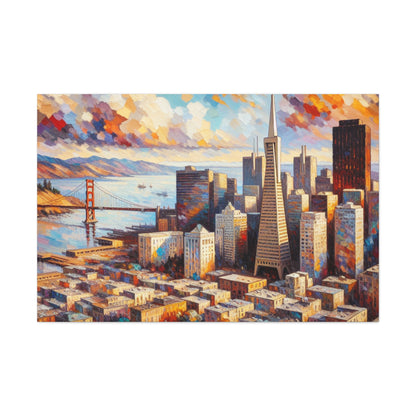 "Vibrant San Francisco Harmony" - Canvas