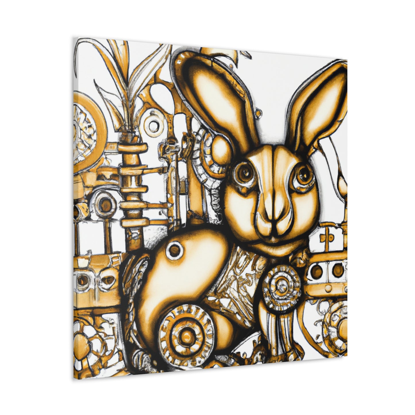 Rabbit in Steamsteel - Canvas