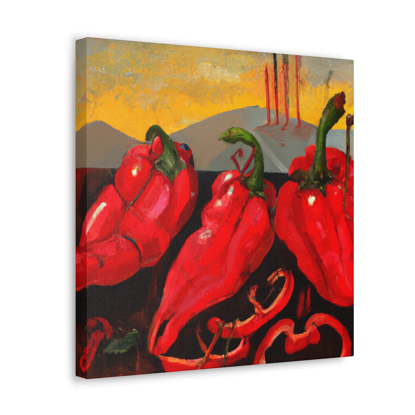 "Peppers in Illumination" - Canvas