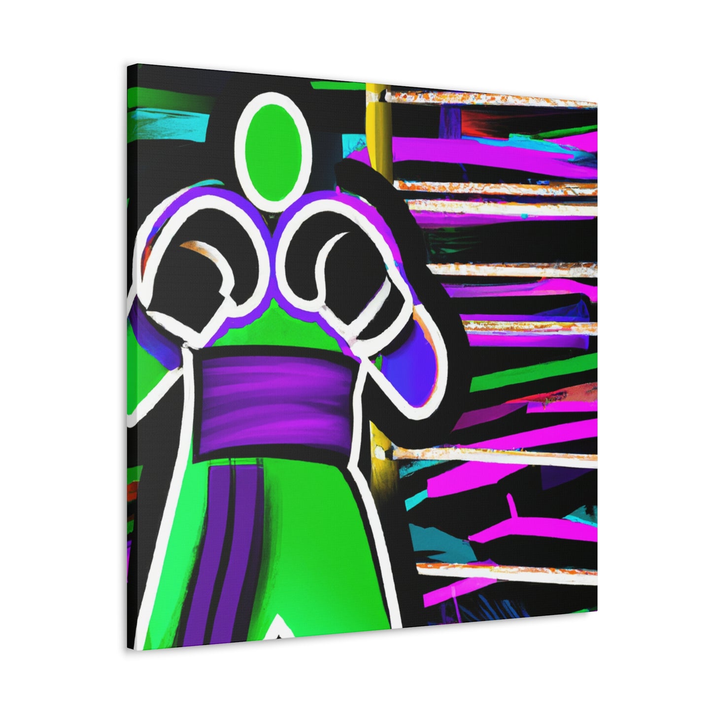 Raging Boxing Combatants - Canvas