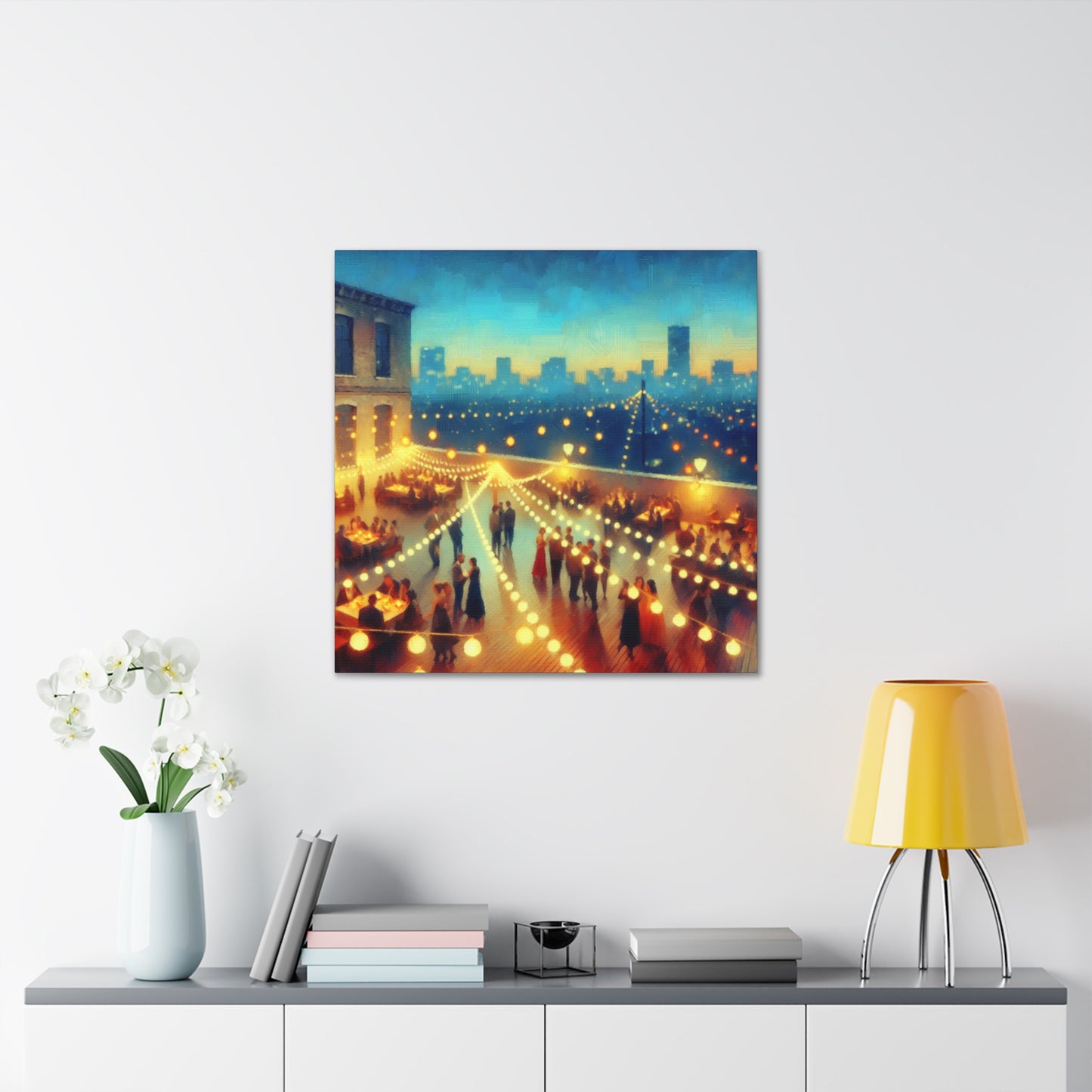 "Midnight Oasis Heights" - Canvas