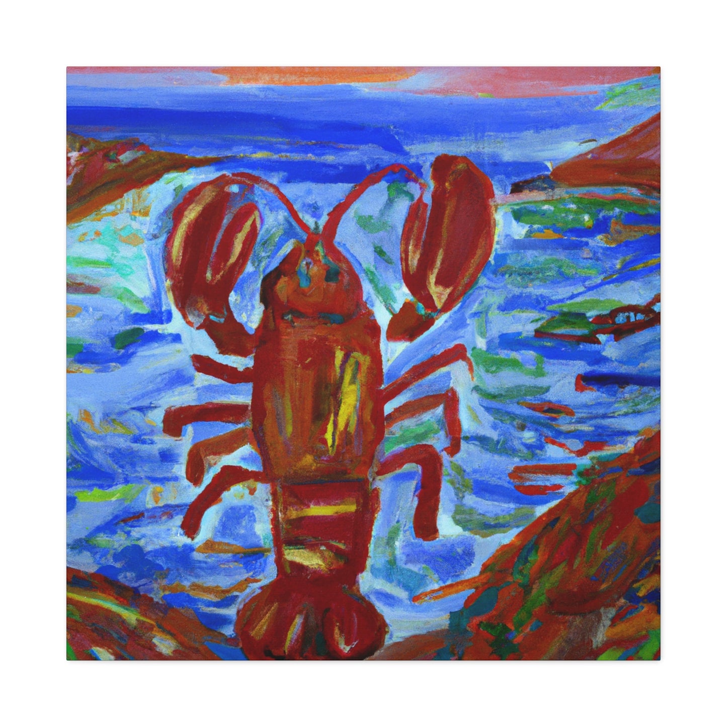 Lobster in Impressionism - Canvas