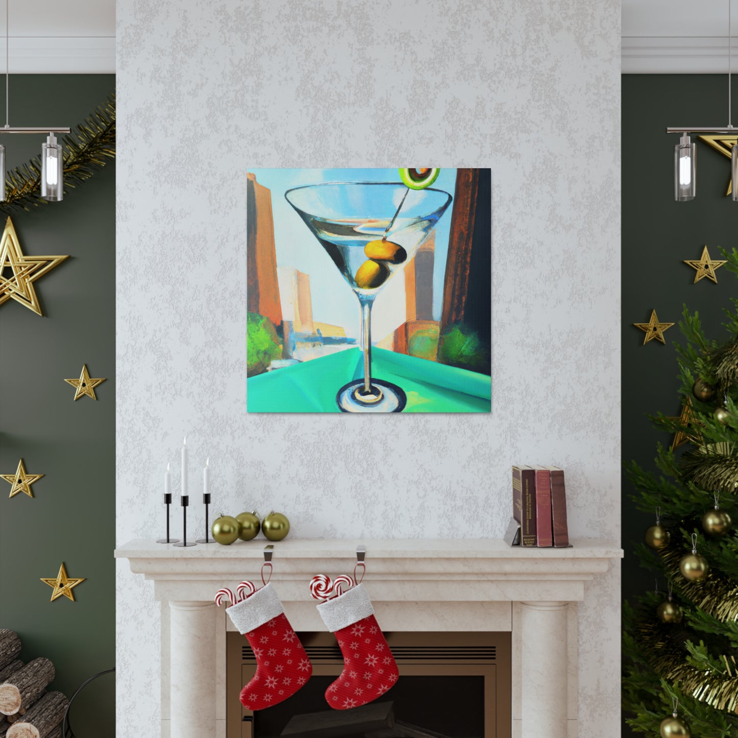 Martini Man Pop Party - Canvas