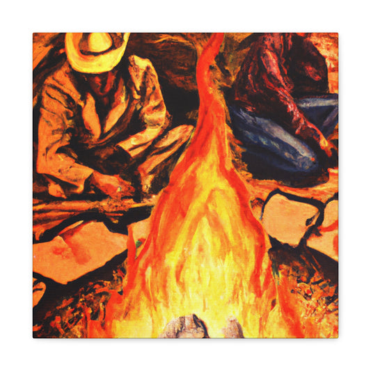 Campfire by Candlelight - Canvas