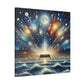 Midnight Coastal Revelry - Canvas